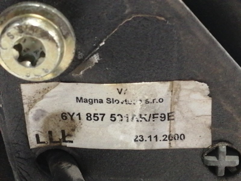 Recambio de retrovisor izquierdo para skoda fabia (6y2/6y3) comfort referencia OEM IAM 6Y1857501AK  MANUAL