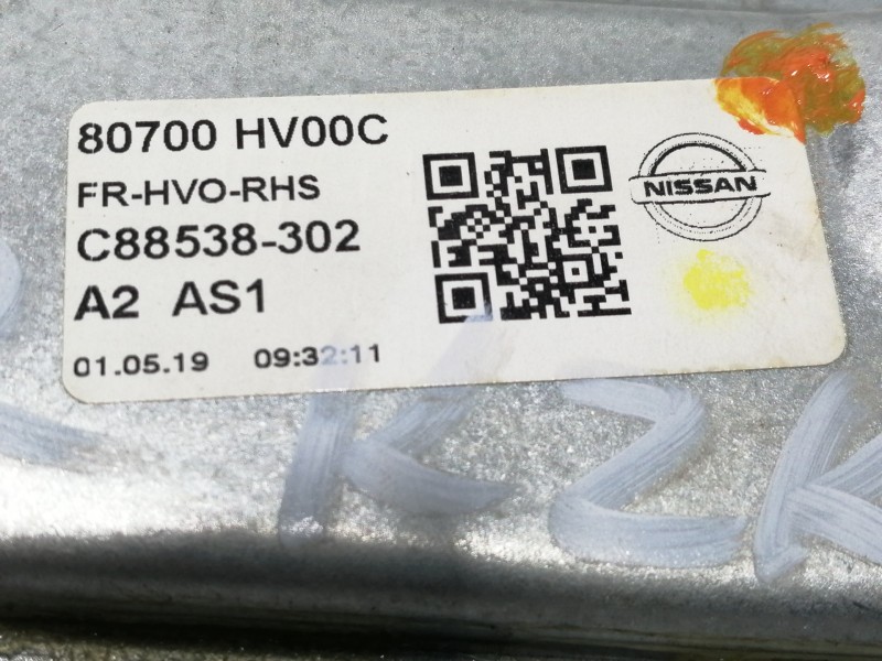 Recambio de elevalunas delantero derecho para nissan qashqai (j11) acenta referencia OEM IAM 80700HV00C C88538302 