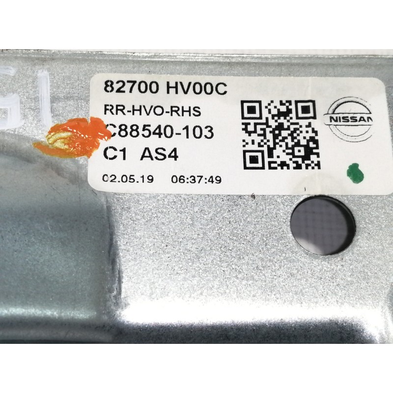 Recambio de elevalunas trasero derecho para nissan qashqai (j11) acenta referencia OEM IAM 82700HV00C C88540103 
