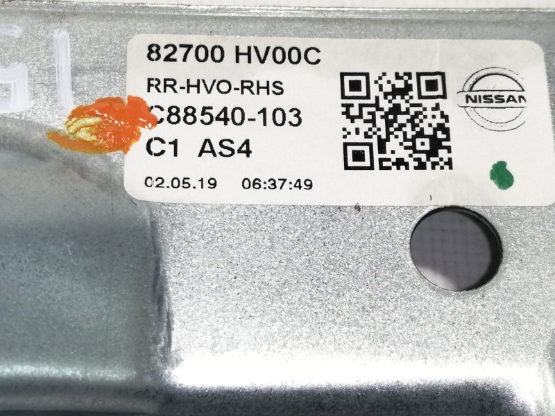 Recambio de elevalunas trasero derecho para nissan qashqai (j11) acenta referencia OEM IAM 82700HV00C C88540103 
