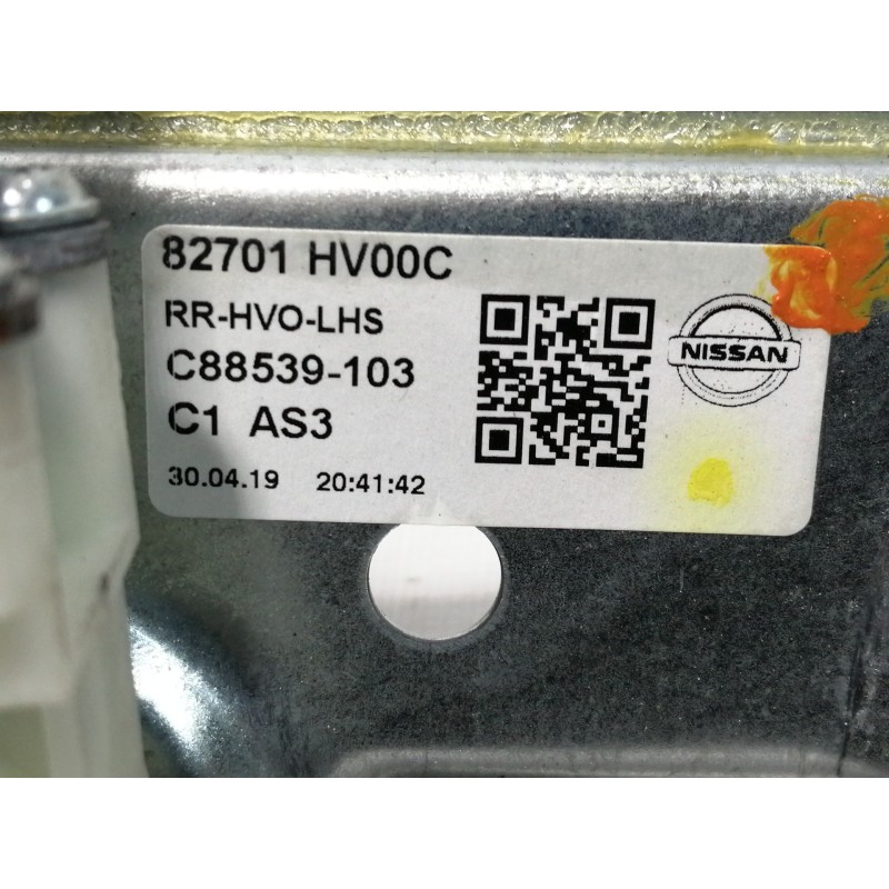 Recambio de elevalunas trasero izquierdo para nissan qashqai (j11) acenta referencia OEM IAM 82701HV00C C88539103 
