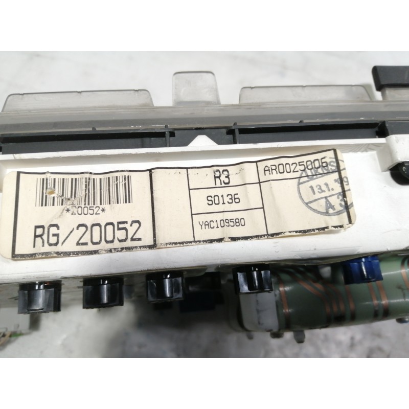 Recambio de cuadro instrumentos para mg serie 200 (rf) 214 si (3-ptas.) referencia OEM IAM AR0025001 AR0025006 