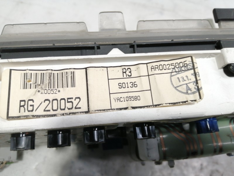 Recambio de cuadro instrumentos para mg serie 200 (rf) 214 si (3-ptas.) referencia OEM IAM AR0025001 AR0025006 