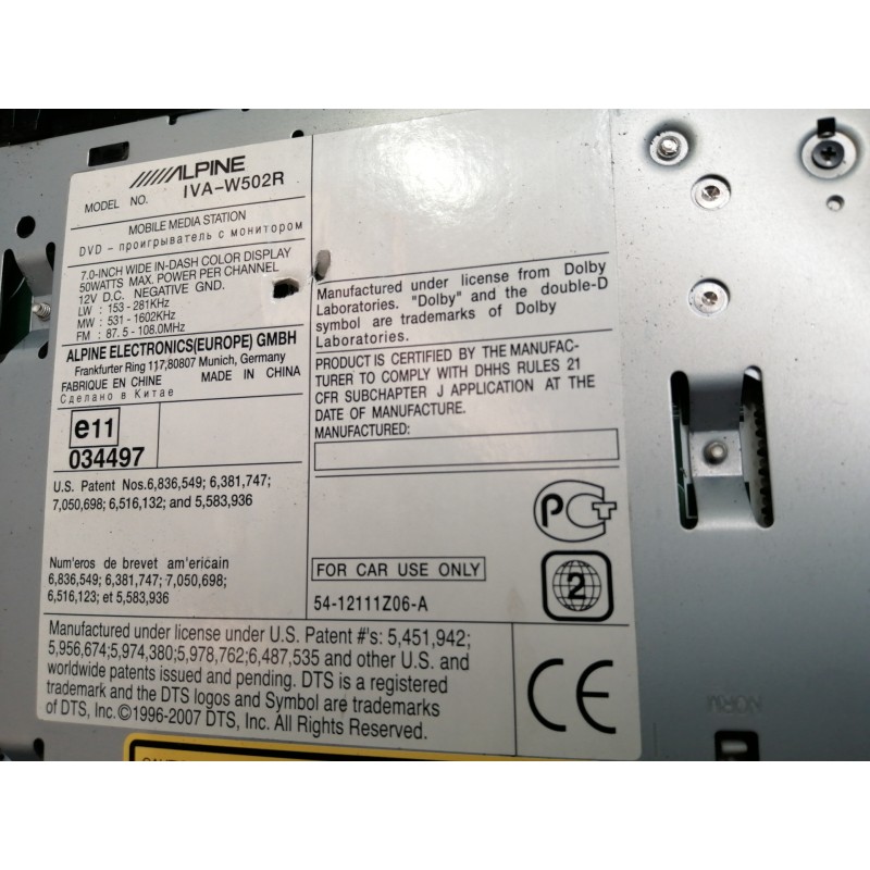 Recambio de pantalla multifuncion para hyundai santa fe (bm) 2.2 crdi classic (2wd) referencia OEM IAM IVA502R  