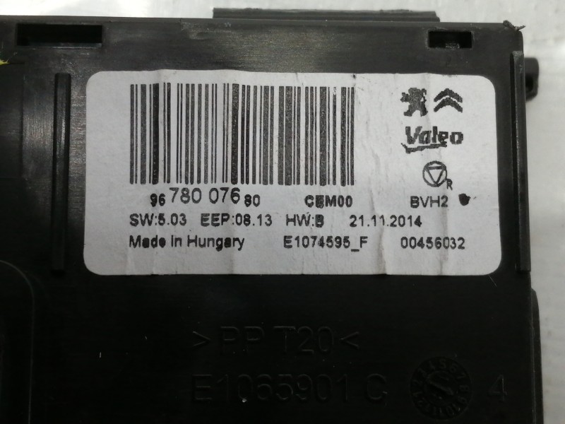 Recambio de modulo electronico para citroën c4 picasso 1.6 e-hdi fap referencia OEM IAM 9678007680 E1074595F 