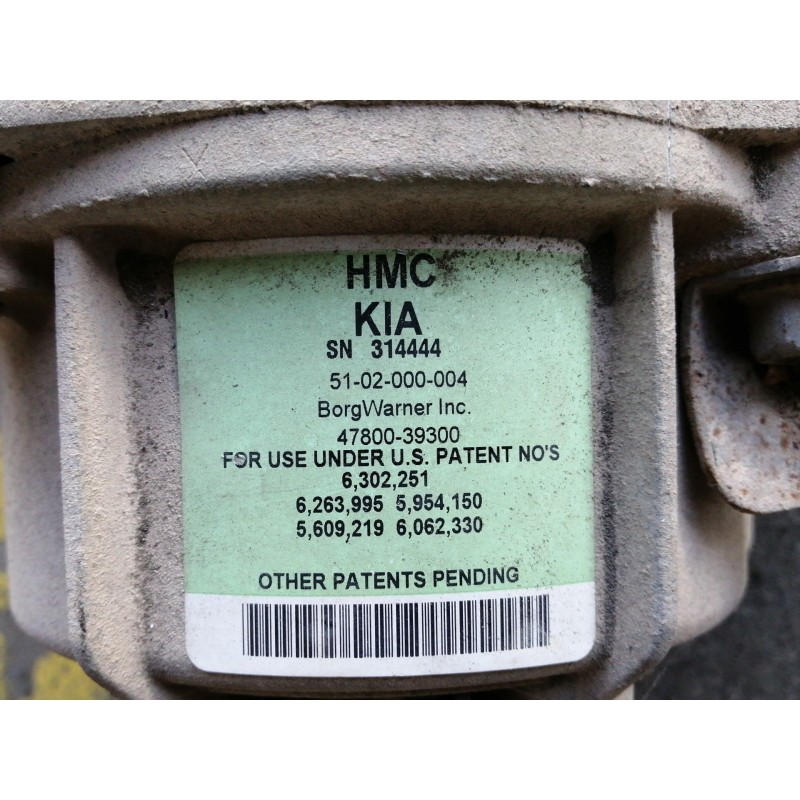 Recambio de diferencial trasero para hyundai santa fe (bm) 2.2 crdi classic (2wd) referencia OEM IAM 4780039300  