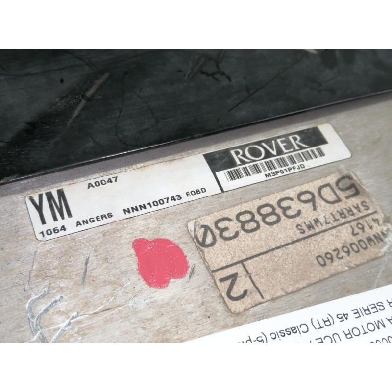 Recambio de centralita motor uce para mg serie 45 (rt) classic (5-ptas.) referencia OEM IAM NNN100743  