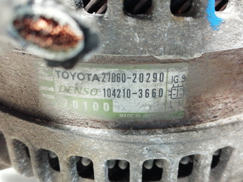 Recambio de alternador para lexus rx 300(mcu35) luxury referencia OEM IAM 2706020290 1042103660 