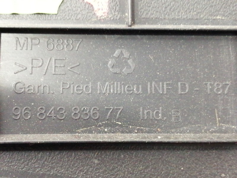 Recambio de cinturon seguridad delantero derecho para peugeot 5008 premium referencia OEM IAM 9682036580  