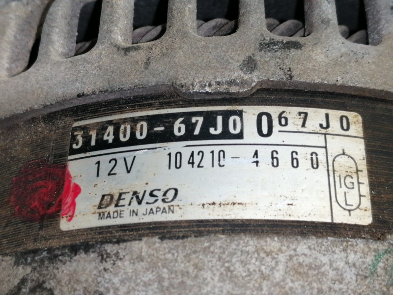 Recambio de alternador para suzuki grand vitara jb (jt) 1.9 ddis jlx-a (5-ptas.) referencia OEM IAM 3140067J0  