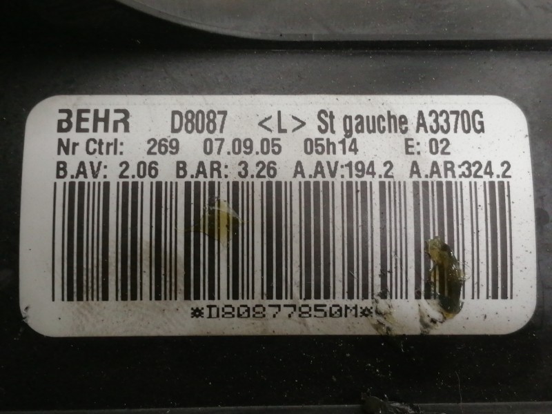 Recambio de motor calefaccion para opel zafira b cosmo referencia OEM IAM D8087 A3370G D80877850M 