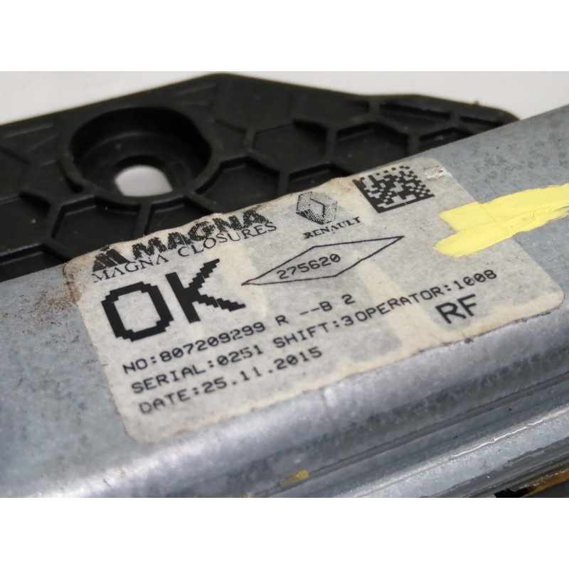 Recambio de elevalunas delantero derecho para dacia sandero stepway ambiance referencia OEM IAM M13616000 807209299 ELECTRICO