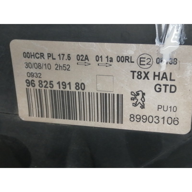 Recambio de faro izquierdo para peugeot 5008 premium referencia OEM IAM 9682519180  