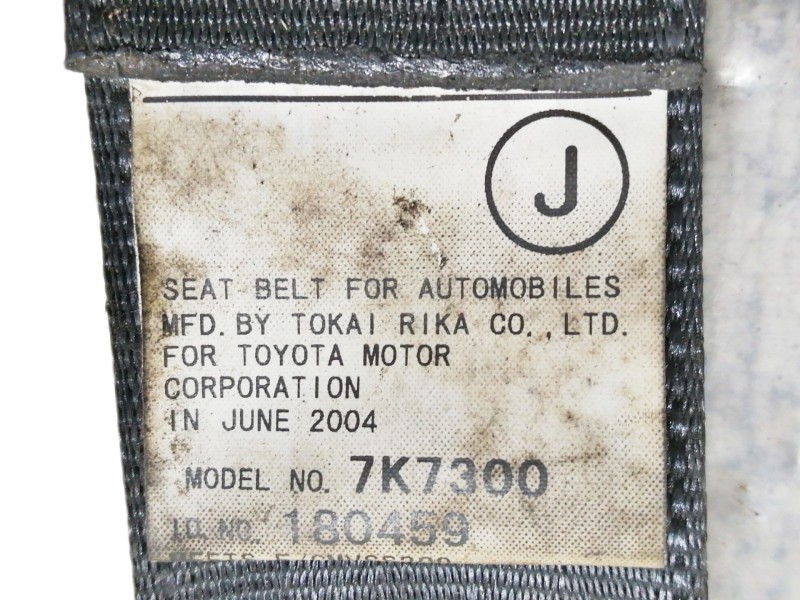 Recambio de cinturon seguridad trasero derecho para lexus rx 300(mcu35) luxury referencia OEM IAM 7K7300 7336048040C0 