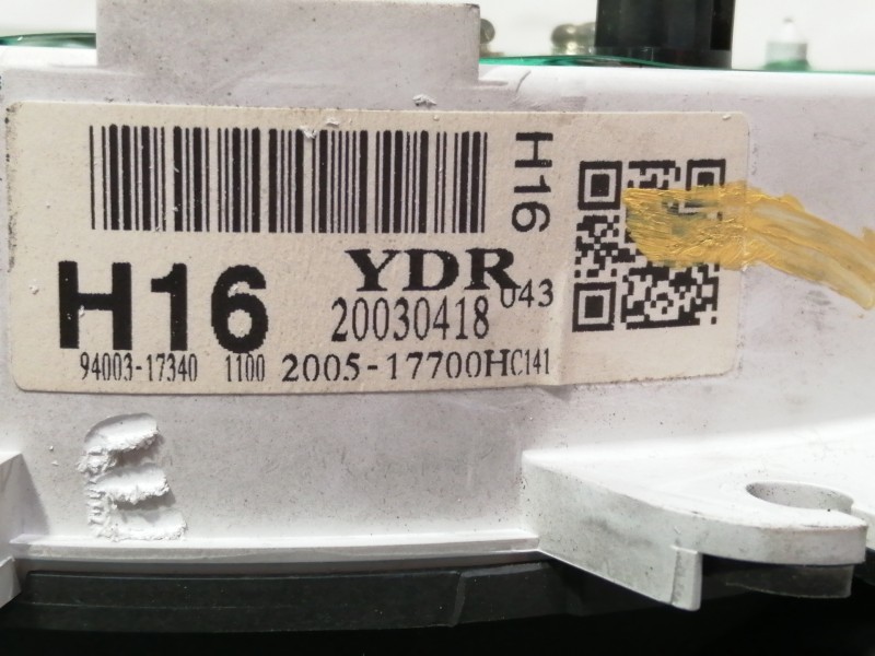 Recambio de cuadro instrumentos para hyundai matrix (fc) 1.6 gls referencia OEM IAM 9400317340 20030418 