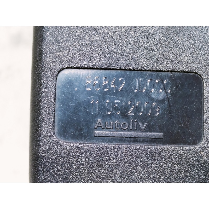 Recambio de enganche cinturon delantero derecho para nissan qashqai+2 (jj10) acenta referencia OEM IAM 86842JD000  