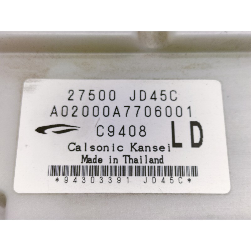Recambio de mando calefaccion / aire acondicionado para nissan qashqai+2 (jj10) acenta referencia OEM IAM 27500JD45C A02000A7706