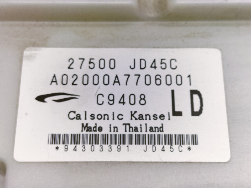 Recambio de mando calefaccion / aire acondicionado para nissan qashqai+2 (jj10) acenta referencia OEM IAM 27500JD45C A02000A7706