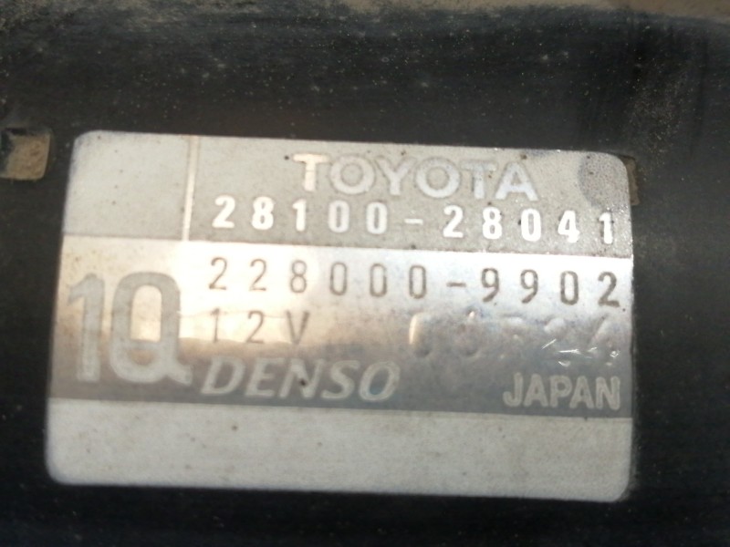 Recambio de motor arranque para lexus rx 300(mcu35) luxury referencia OEM IAM 2810028041 2280009902 