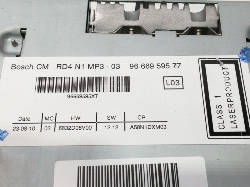 Recambio de sistema audio / radio cd para peugeot 5008 premium referencia OEM IAM 9666959577  