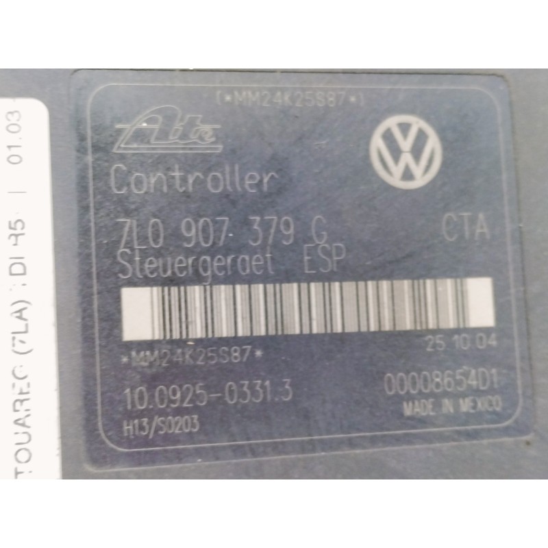 Recambio de abs para volkswagen touareg (7la) tdi r5 referencia OEM IAM 7L0614111H 7L0907379G 10020402634 10092503313 