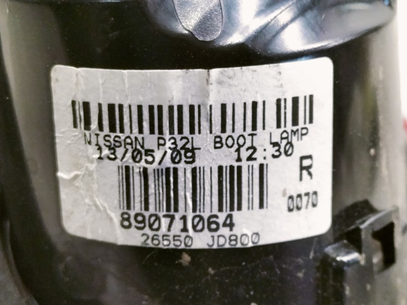 Recambio de piloto trasero derecho interior para nissan qashqai+2 (jj10) acenta referencia OEM IAM 89071064 26550JD800 