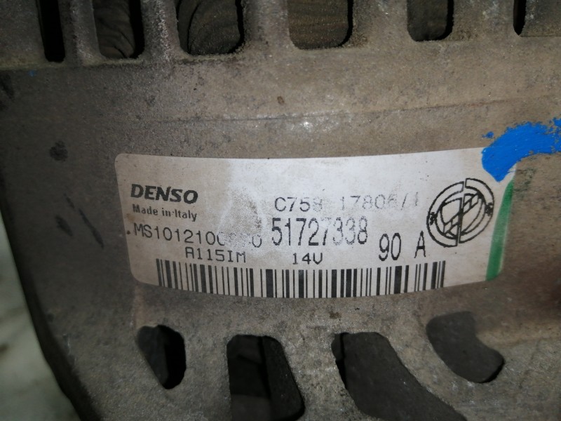 Recambio de alternador para fiat stilo multi wagon (192) 1.9 120 feel multijet referencia OEM IAM 51727338  