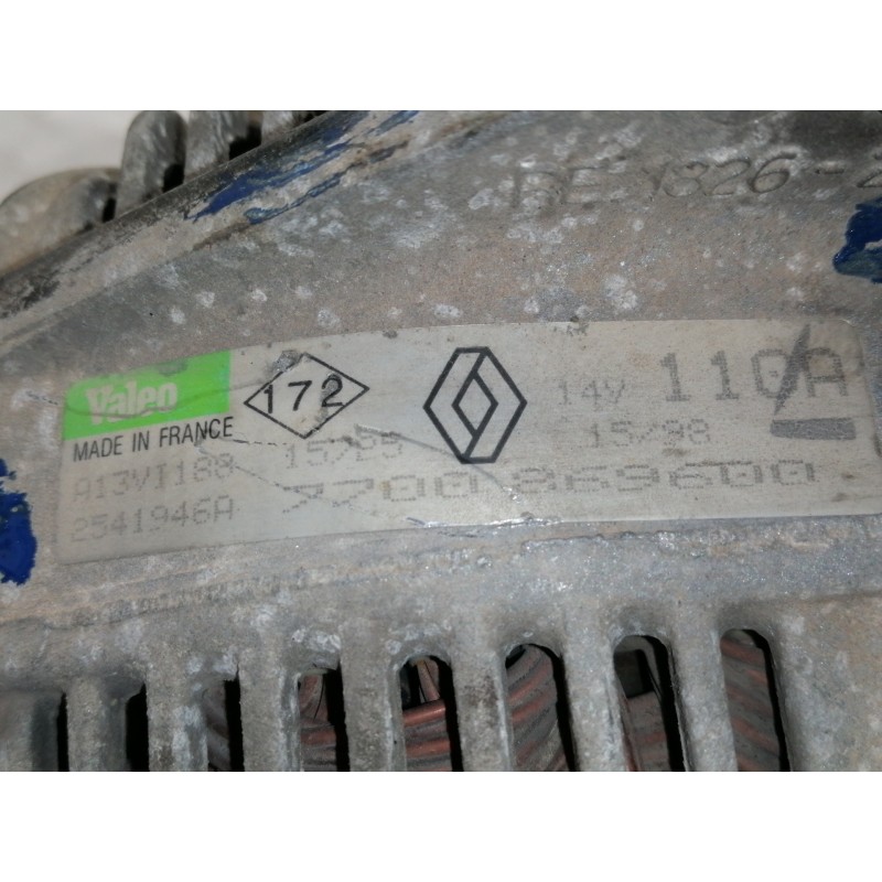 Recambio de alternador para renault clio ii fase i (b/cbo) 1.4 rn b/cboa/f referencia OEM IAM 7700869600  