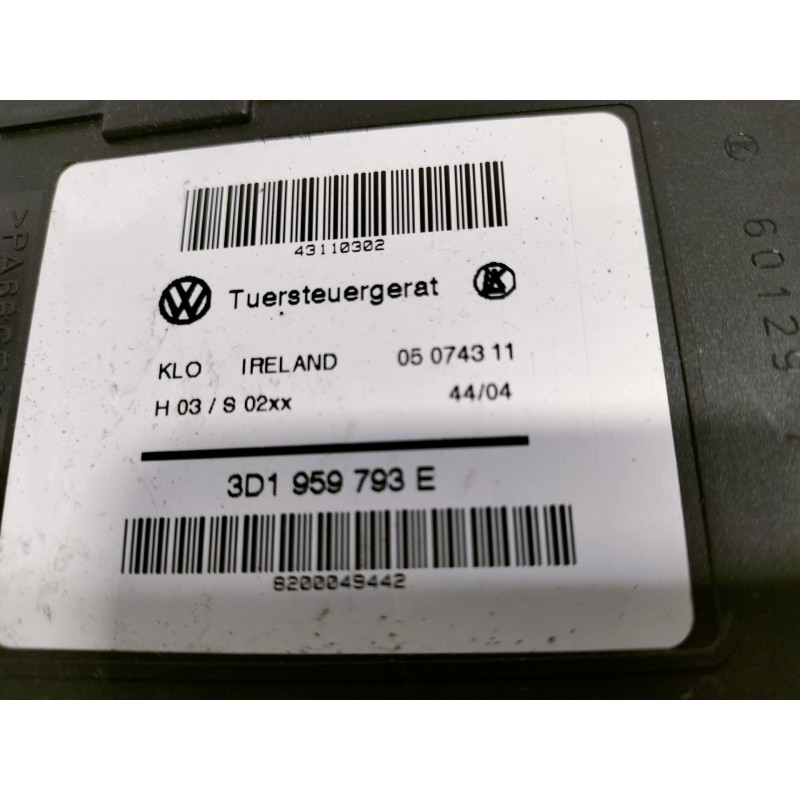 Recambio de elevalunas delantero izquierdo para volkswagen touareg (7la) tdi r5 referencia OEM IAM 3D1959793E 0130821764 ELECTRI