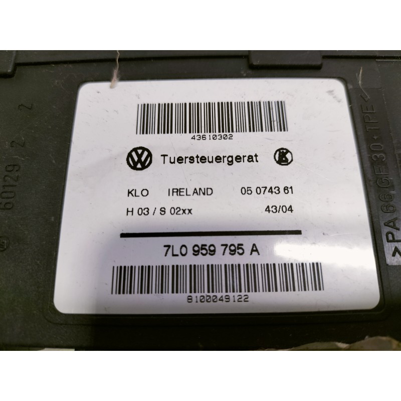 Recambio de elevalunas trasero izquierdo para volkswagen touareg (7la) tdi r5 referencia OEM IAM 7L0959795A 0130821765 ELECTRICO