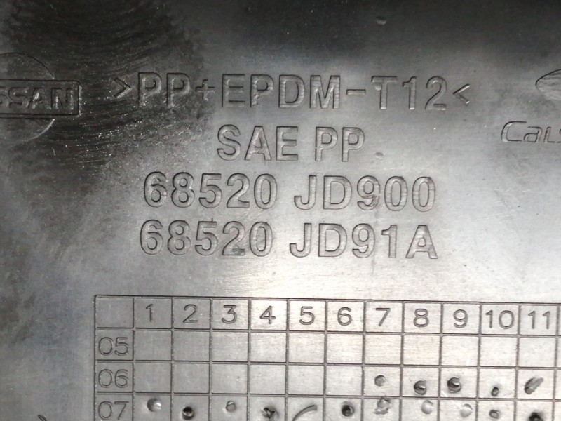 Recambio de guantera para nissan qashqai (j10) acenta referencia OEM IAM 68520JD900 68520JD91A P10810A7750003