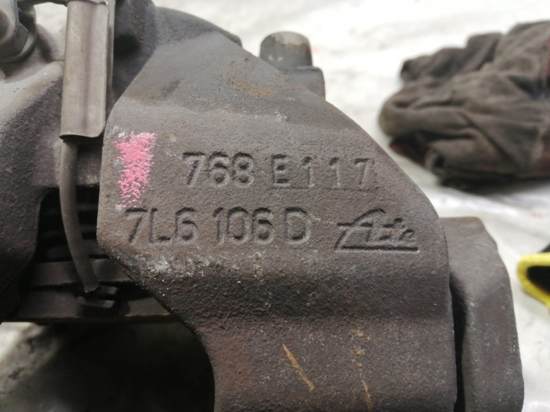 Recambio de pinza freno delantera derecha para volkswagen touareg (7la) tdi r5 referencia OEM IAM 768E117 7L6106D 