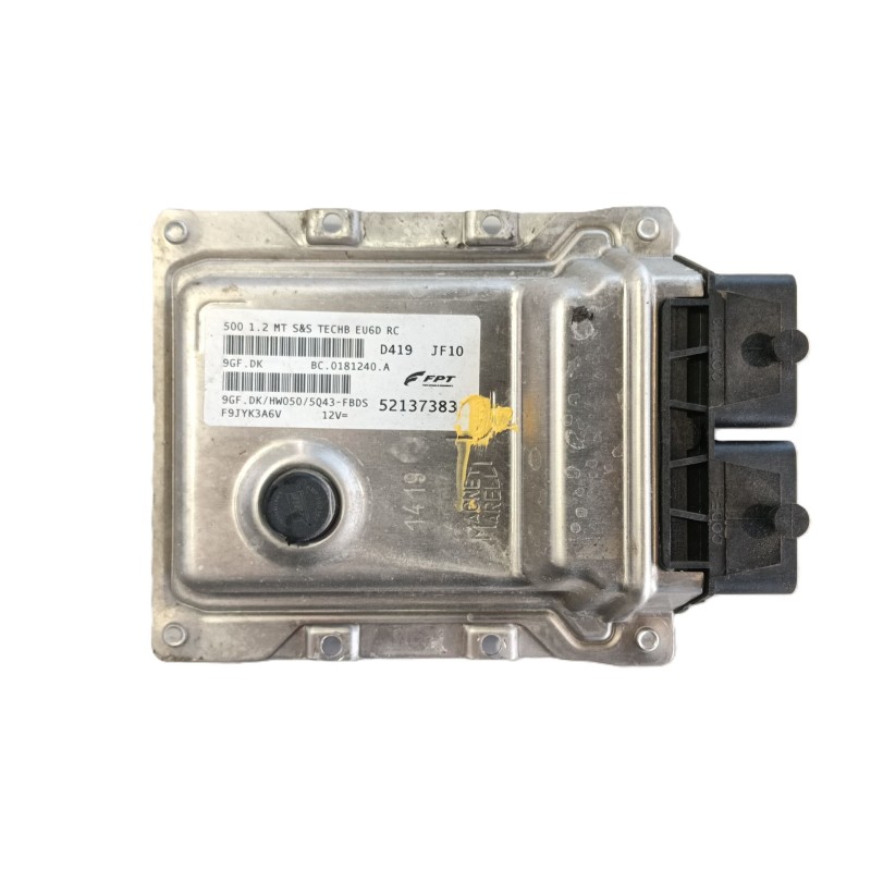 Recambio de centralita motor uce para fiat 500 (312_) 1.2 (312axa1a) referencia OEM IAM 52137383 F9JYK3A6V BC0181240A