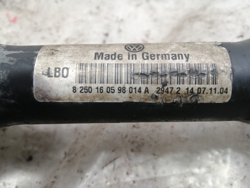 Recambio de transmision delantera derecha para volkswagen touareg (7la) tdi r5 referencia OEM IAM 8250160598014A 7L6407271D 