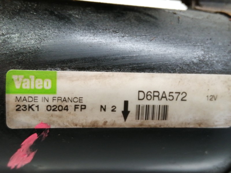 Recambio de motor arranque para peugeot 206 cc 1.6 16v cat referencia OEM IAM D6RA572  