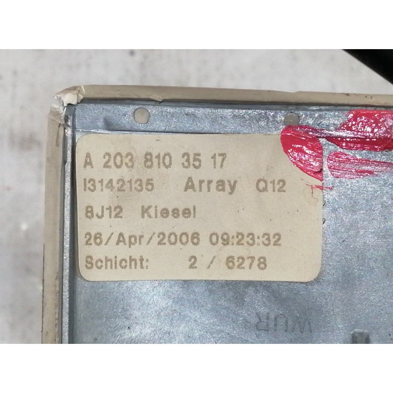 Recambio de espejo interior para mercedes-benz clase clk (w209) coupe 200 compressor (209.342) referencia OEM IAM A2038103517 I3