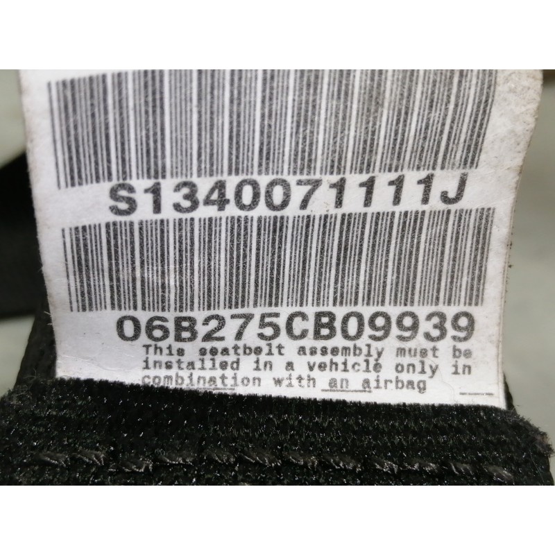 Recambio de cinturon seguridad delantero izquierdo para bmw x3 (e83) 2.0d referencia OEM IAM 34003071B S1340071111J 06B275CB0993