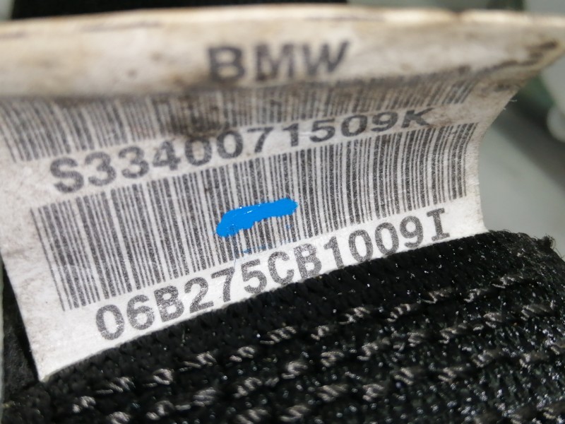 Recambio de cinturon seguridad trasero derecho para bmw x3 (e83) 2.0d referencia OEM IAM 33061260B 06B275CB1009I 