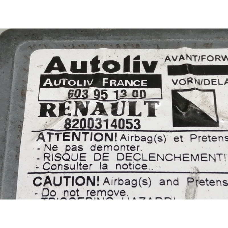 Recambio de centralita airbag para renault kangoo (f/kc0) authentique referencia OEM IAM 8200314053 603951300 
