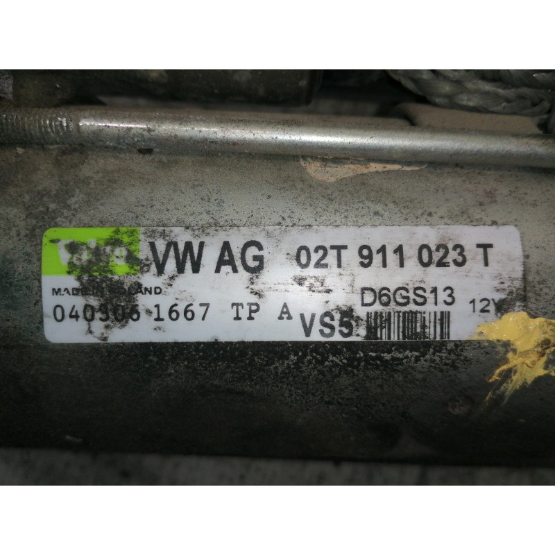 Recambio de motor arranque para seat toledo (5p2) reference referencia OEM IAM 02T911023T 0403061667 D6GS13 