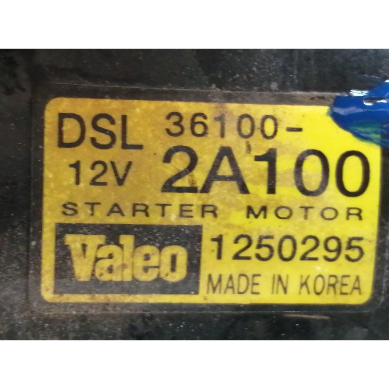 Recambio de motor arranque para kia rio 1.5 crdi ex1 referencia OEM IAM 1250295  