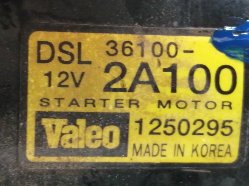 Recambio de motor arranque para kia rio 1.5 crdi ex1 referencia OEM IAM 1250295  