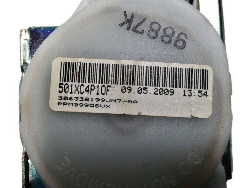 Recambio de cinturon seguridad trasero derecho para nissan qashqai+2 (jj10) acenta referencia OEM IAM 9887K  