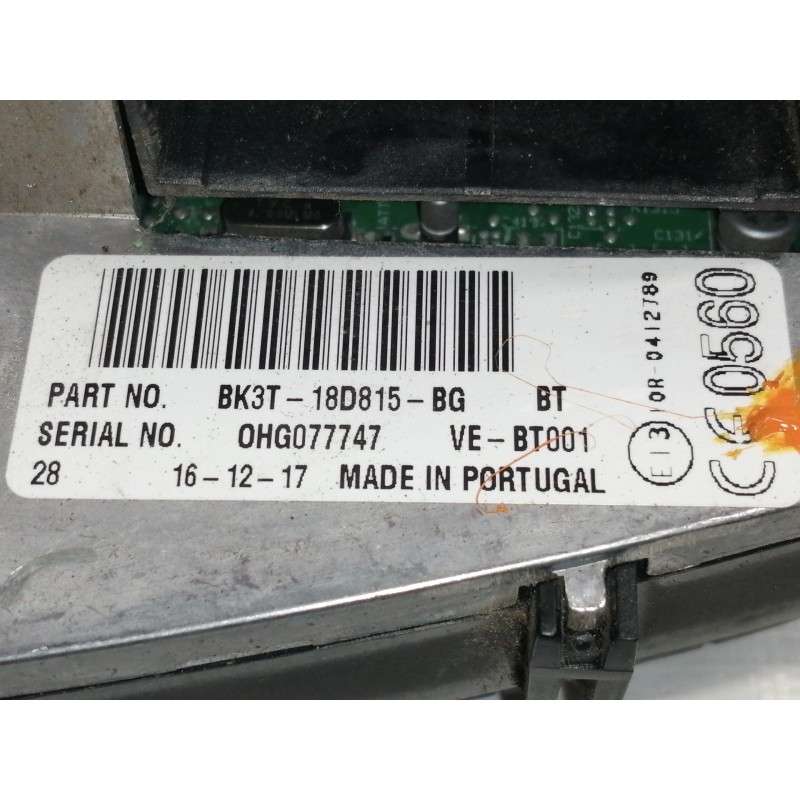 Recambio de sistema audio / radio cd para ford transit kombi (ttg) 350 l3 referencia OEM IAM BK3T18D815BG  