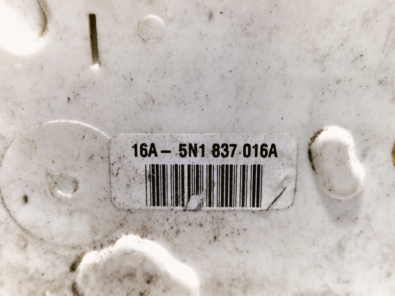 Recambio de cerradura puerta delantera derecha para volkswagen scirocco (137) 2.0 tdi (103kw) referencia OEM IAM 16A5N1837016A  