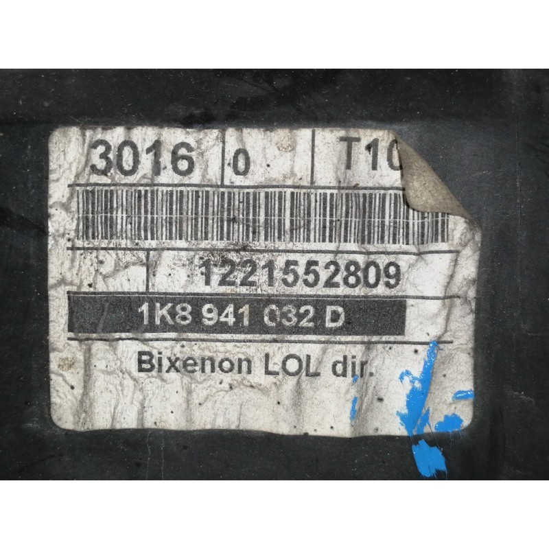 Recambio de faro derecho para volkswagen scirocco (137) 2.0 tdi (103kw) referencia OEM IAM 1K8941032D 4L0907391 / 89034934 / 893