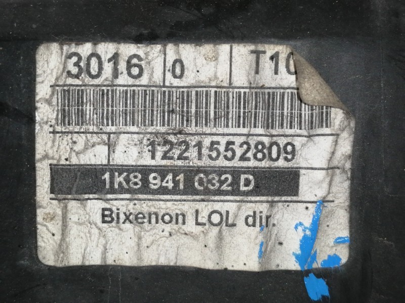 Recambio de faro derecho para volkswagen scirocco (137) 2.0 tdi (103kw) referencia OEM IAM 1K8941032D 4L0907391 / 89034934 / 893