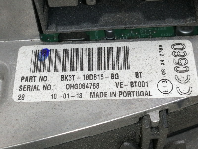 Recambio de sistema audio / radio cd para ford transit kombi (ttg) 350 l3 referencia OEM IAM BK3T18D815BG  