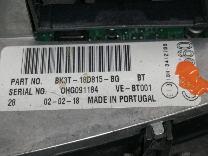 Recambio de sistema audio / radio cd para ford transit kombi (ttg) 350 l3 referencia OEM IAM BK3T18D815BG  