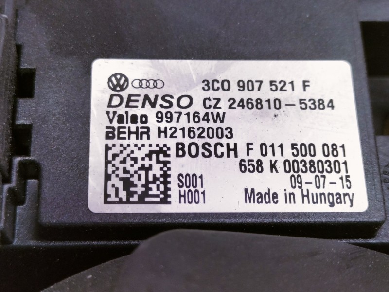 Recambio de motor calefaccion para volkswagen scirocco (137) 2.0 tdi (103kw) referencia OEM IAM F011021936 CZ2468105384 